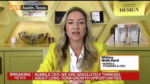 WATCH: Bumble CEO Whitney Wolfe Herd says she hopes female-led firms “will not be a rare headline.”