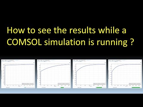 How to see the results while a COMSOL simulation is running ( using probe )