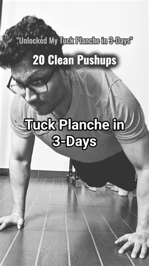 Unlocked my first tuck planche lean in 3-days #fyp #viral #motivation
