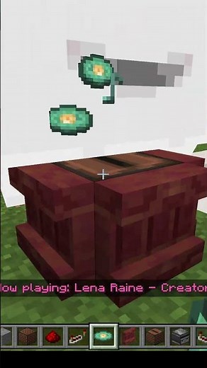 shelf block jukebox combo #minecraft #minecraftredstone #minecraftmusic