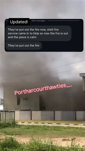 Portharcourthawties Blog on Instagram: "Fire service from Shell responded swiftly and had everything under control Fire has been put off. No life was l0st as everything is now under control. Thanks to God and to the kind people who contacted Shell Oil Company. But enh! Wey that our own Rivers State fire service trucks were Governor Sim Fubara commissioned the other day nah?!!!🧐"