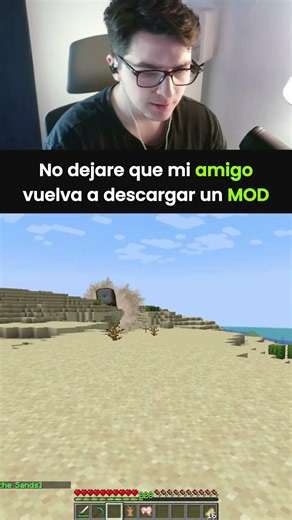 Mi amigo no volverá a descargar MODS 😰 #minecraft #meme #fail