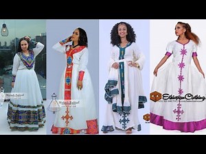 Ethiopian Habesha Kemis cultural dresses