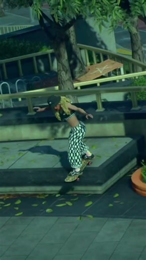 Green screens in skate @skate @PlayStation #skate #skate4 #easkate #greenscreen #gamergirl #skater