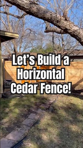 How to build a horizontal Western Red Cedar Fence #backyardfence #homesecurity #howto