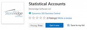 Statistical Accounts for Dynamics 365 Business Central Available in Free Extension | Stoneridge Software