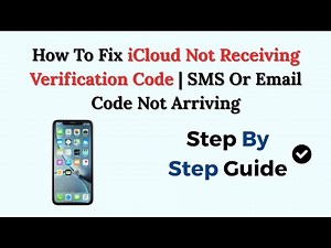 How To Fix iCloud Not Receiving Verification Code | SMS Or Email Code Not Arriving