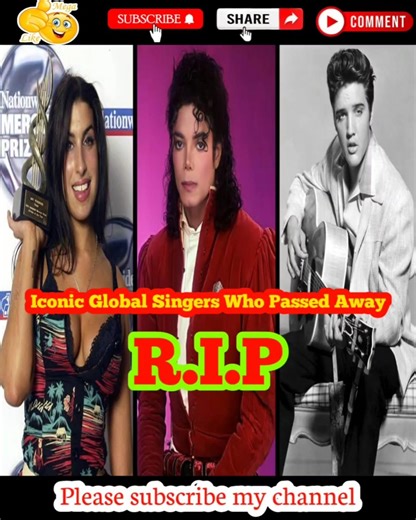 Top 10 most iconic Hollywood, rock, and pop singers who passed away #shorts #singer #top10