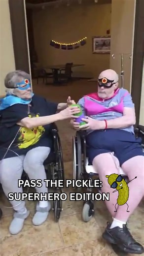 Laughter, Speed, Pickles! Our residents showed off their quick hands and big smiles during Pass the Pickle: Superhero Edition. 🦸‍♀️🥒 | Walnut Creek Nursing and Rehabilitation