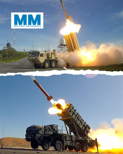 29K views · 290 reactions | The air defense systems of the U.S. military form an exceptionally advanced shield, created to defend against a growing variety of aerial threats. Central to this intricate defense network are two formidable systems: the Terminal High Altitude Area Defense (THAAD) and the PATRIOT. Via Military Mechanics | Interesting Engineering | Facebook