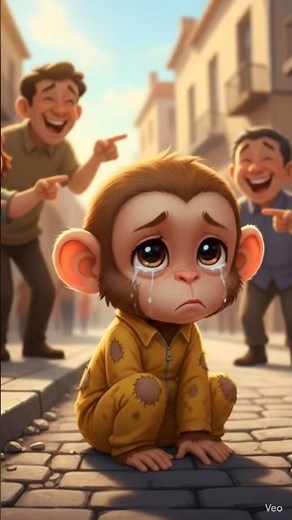 A poor baby monkey 🐒 Story 😭🥹 #monkey #cute #shorts #shortsfeed #viralvideo