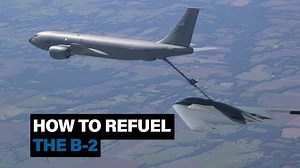 Here's how the B-2 is refueled in flight