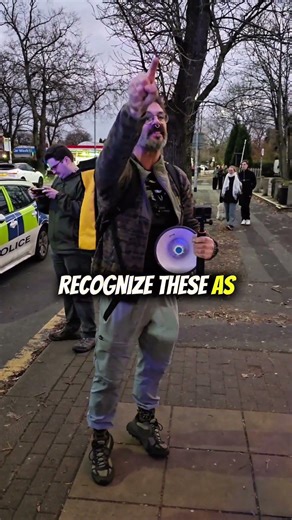 scene from a protest – english ned speaks, 🫡 #publicinterest #documentary
