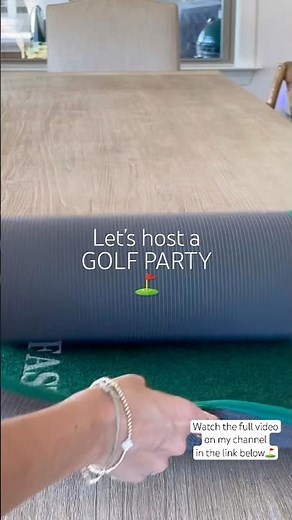 Let’s Host a GOLF BIRTHDAY PARTY ⛳️ ⚪️ Full party prep - start to finish - on my channel!