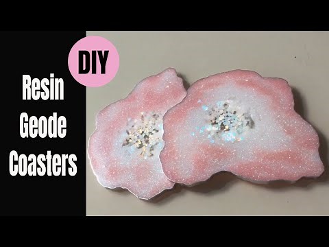 Resin Geode Coasters DIY Tutorial