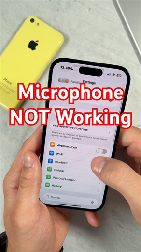 How to FIX iPhone Microphone NOT Working!