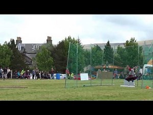 Throwing The Hammer Highland Games Blackford Perthshire Scotland