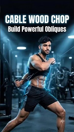 Cable Wood Chop | Build Strong Obliques & Core the Right Way 💪