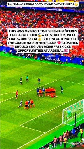 Gyökeres Powerful Free Kick vs Netherlands 😱