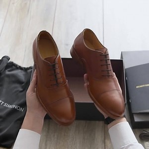 1.6K reactions · 95 shares | Unwrap your favorite black box to find made-to-order premium leather shoes. ✅ Free shipping + Free returns ✅ 1-year warranty ✅ Hand-made to order! Use code FB20 for 20% off your order! | Beckett Simonon | Facebook