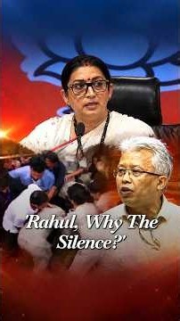 Smriti Irani Takes Aim at Rahul Gandhi, Contrasts His ‘Smash Patriarchy’ Remark With JNU Prof Case