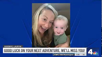 Good luck on your next adventure Lauryn! ICYMI, our beloved Storm Team4 Meteorologist Lauryn Ricketts said goodbye to NBC Washington on Sunday. She is moving abroad with her husband and son for two years. We’ll miss you! Lauryn Ricketts | NBC Washington