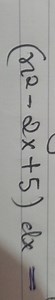 Find the indefinite integral of (x^2 - 2x   5) with respect to ... | Filo
