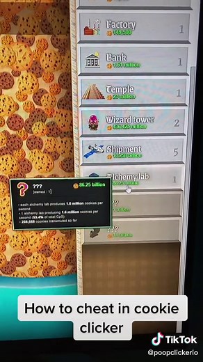 ⚠️13 ⚠️ how to cheat in cookie clicker #cookie #clicker #cookieclicker #fyp #fypシ #foryou #foryoupage #hacker #hacking #cheat #cheater #cheating