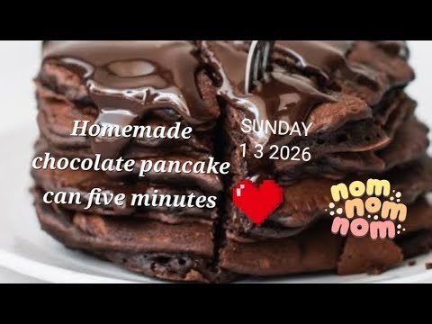how to make the best chocolate pancak at home in 5 minutes.😋🥰