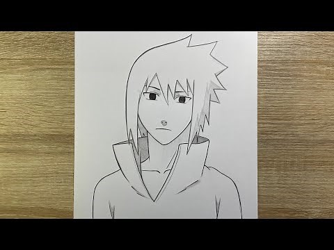 Dessiner Sasuke Uchiha facilement | Tutoriel pas à pas pour débutants
