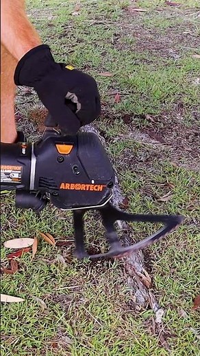 No digging, just cutting - BA200X makes in-ground roots easy to reach. #landscaping #treeremoval