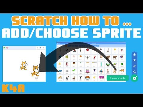 Scratch How To - Add/Choose a Sprite from Sprite Library