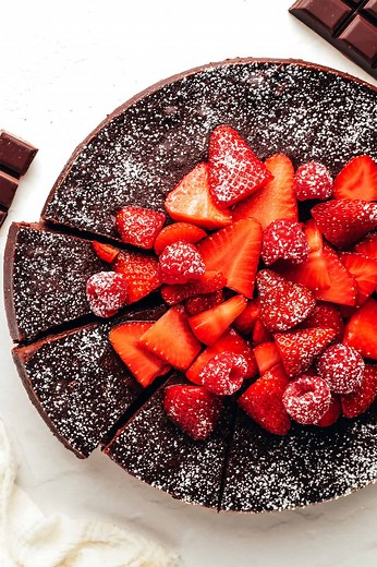 3-Ingredient Flourless Chocolate Cake