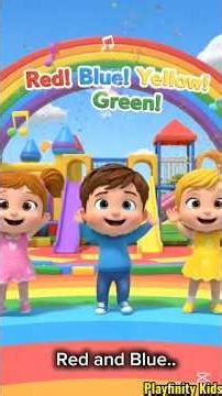 Colors Song 🎵 | Learn Colors for Toddlers | Funny Kids Song | Toddlers Rhymes | Playfinity Kids