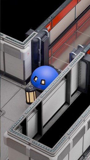 👻 Pacman Escapes the Ghost in a Dangerous Maze! 😱 #pacman #3danimation #funny #shorts