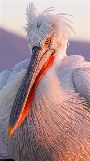 Amber Favorite on Instagram: "Perfect morning light for breakfast with a Dalmatian Pelican. I’m not sure if it wanted a fish or to eat me. If you’d like to see these with me check out the link in my bio. #dalmatianpelican #birds #pelican #sonyalpha #lakekerkini"