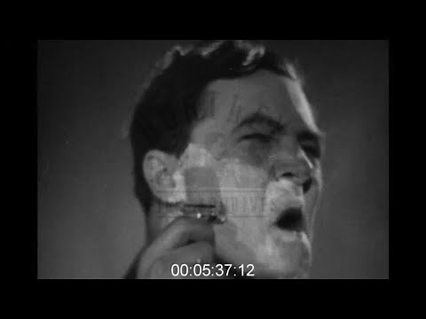 Animated Gillette Advert about Proper Razor Use, 1940s - Film 1001944