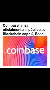 4 comments | Coinbase lanza oficialmente al público su Blockchain capa 2, Base #Blockchain #Exchanges https://www.diariobitcoin.com/mercados/exchanges/coinbase-lanza-oficialmente-su-blockchain-capa-2-base/ | Diariobitcoin | Facebook
