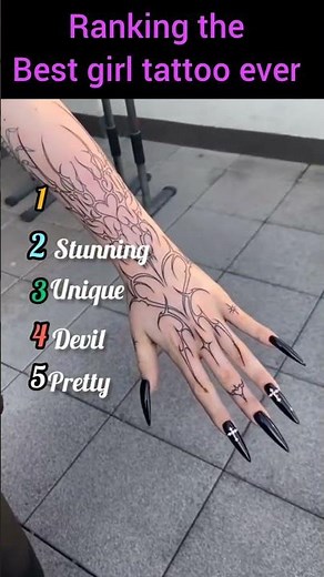 Ranking The Best Girl Tattoos Ever 🔥#trending #tattoo #tiktok