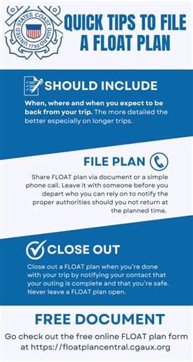 14 reactions | Before getting underway, don't forget to file a float...