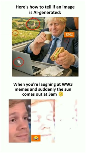 AI Image Confusion & 3AM Sun Meme 😂 |# Funny# Memes #shorts#usa#ai #people
