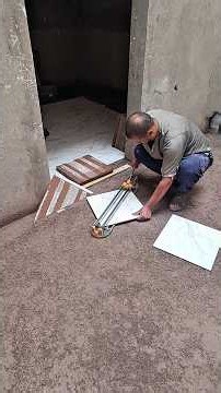 Watch how to install ceramic floor tiles in your home yourself