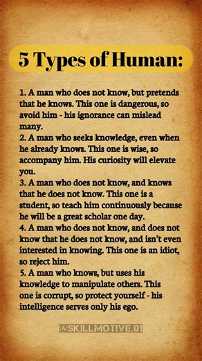 5 Types of Human:#facts#motivation#viral#trendingshorts#viralvideo#humanity#growth#behaviour#music