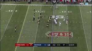 Ohio State's Marcus Baugh finds the end zone on a 25-yard pass against Michigan. | Big Ten Network