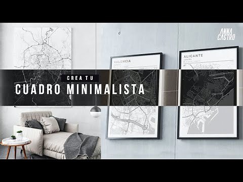 Hace Tu propio CUADRO MAPA de la Ciudad que quieras - City Map Poster 4K
