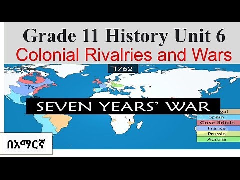 Colonial rivalries and wars Grade 11 History Unit 6 Amharic