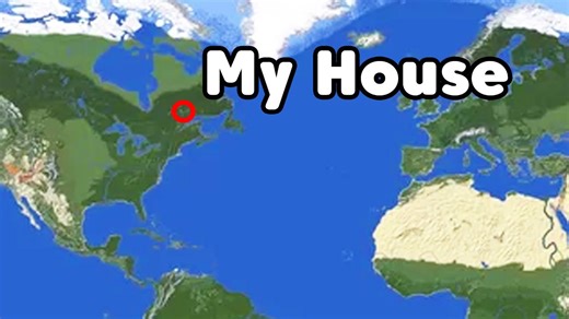 Traveling to my real house in Minecraft