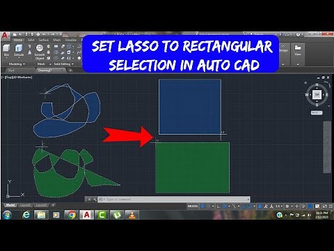 How to Change Lasso Selection in Auto CAD
