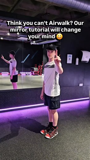 ShufflePack on Instagram: "​Think you can't Airwalk? Our mirror tutorial will change your mind 😀 #dancechallenge #reels #airwalktutorial #danceinpublic #airwalk"