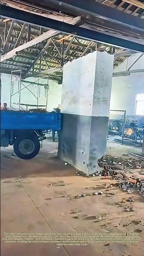 Trucking It Down: How Workers Use A Tricycle To Demolish A Concrete Column